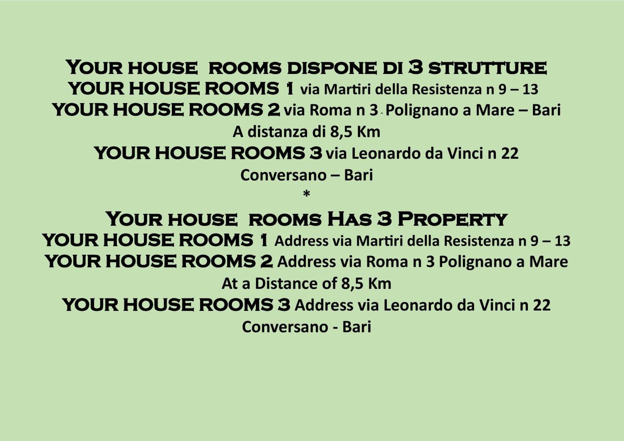 Your House Rooms 3 Conversano Ruang foto